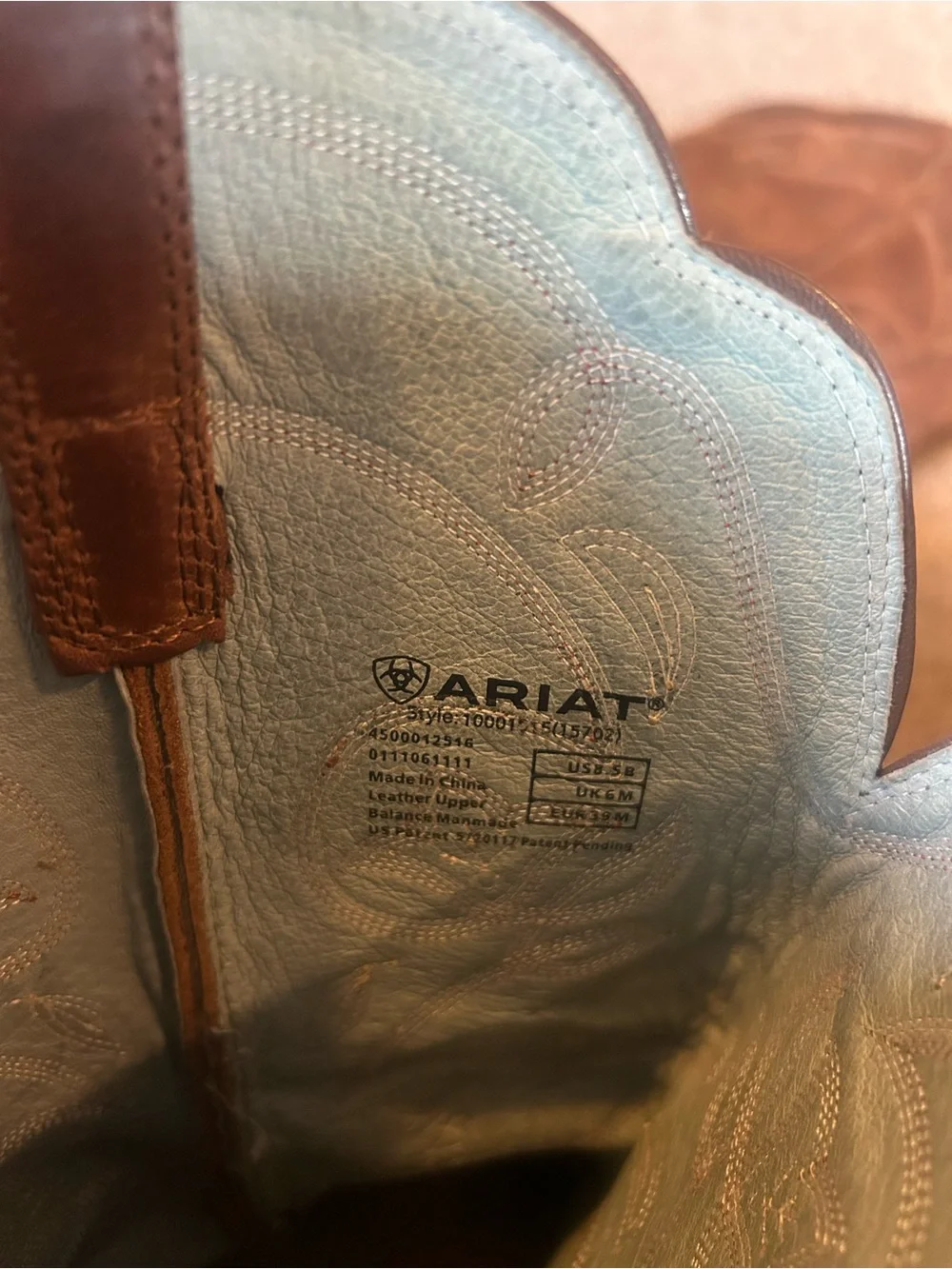 Ariat women’s Brown Leather Cowboy Boots - Picture 5 of 5